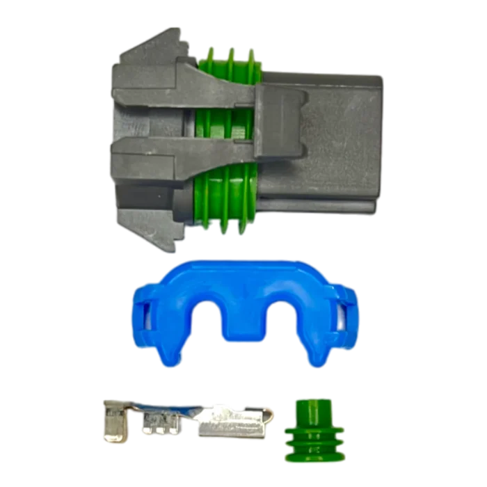 Conector 2 pines hembra para motores de elevavidrios Kenworth Ref ...