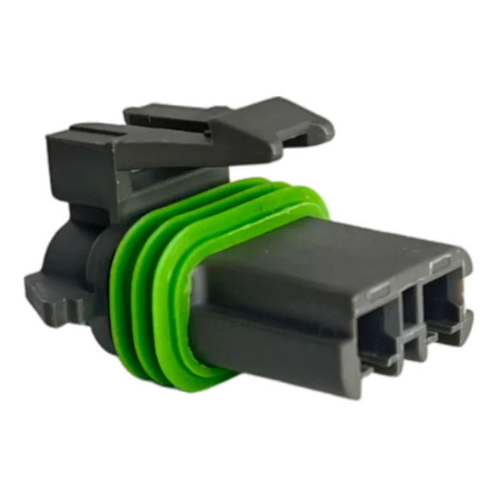Conector 2 pines hembra para motores de elevavidrios Kenworth Ref ...